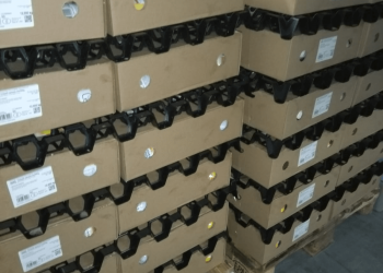 Box-stacks with NVS-3 ventilation spacers